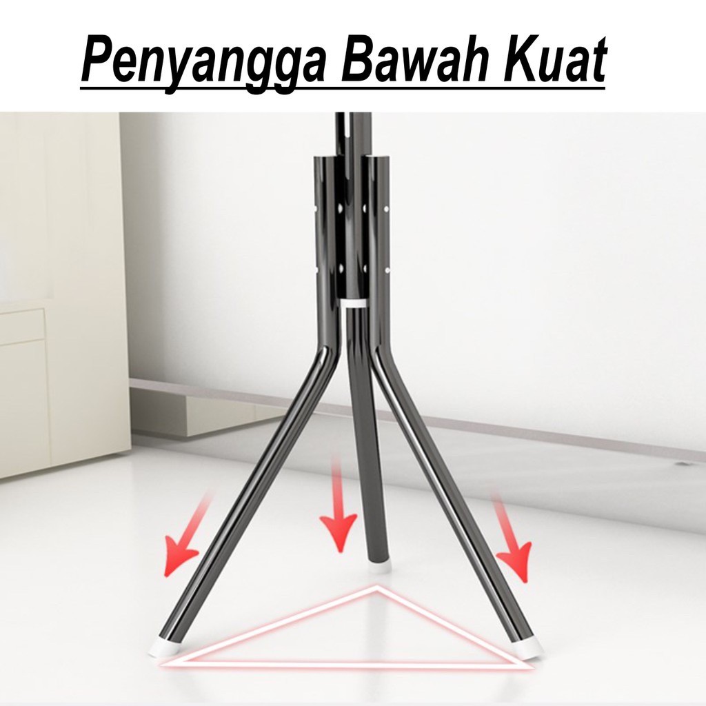 Multifunction Stand Hanger/ Gantungan Berdiri /Hanger Gantungan Jaket /Baju ,Topi Multifungsi