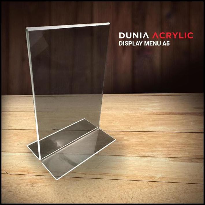 

HARGA DISKON PALING MURAH FLASH SALE DISPLAY MENU J1 A5 / TENTCARD HOLDER / TEMPAT BROSUR AKRILIK