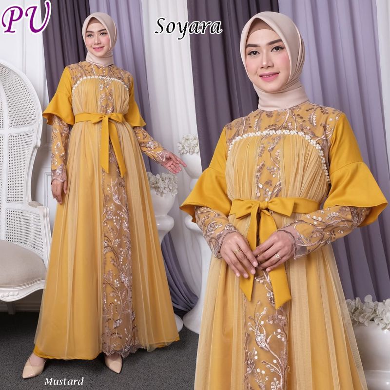 dress pesta premium terbaru MDsoyara