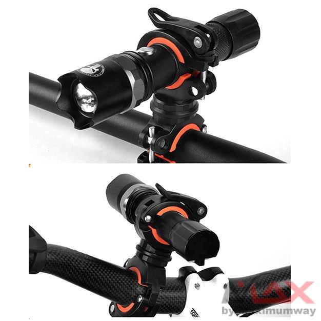 Clamp Penjepit Senter Stang Sepeda 360 Derajat aksesoris sepeda elektrik MTB BMX universal