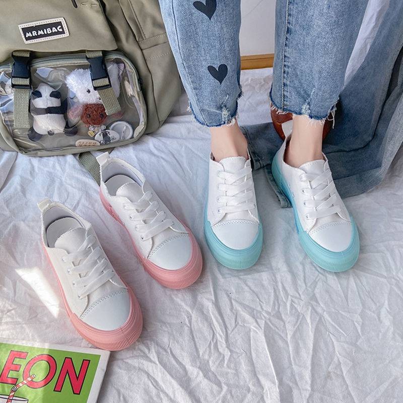 Sepatu Sneaker Wanita Putih Sepatu Cewek Import Korea Spatu Sneakers Perempuan Terbaru SP-201