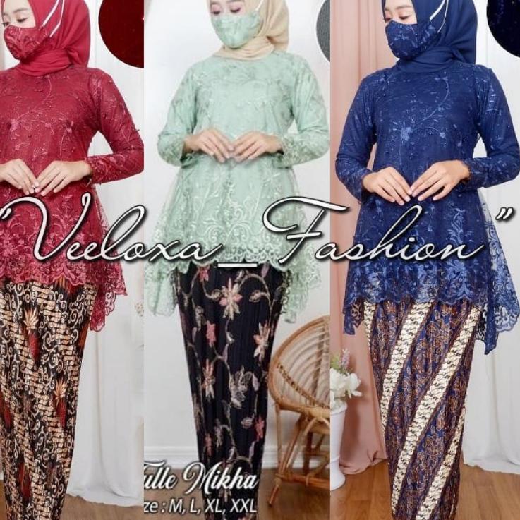 Harga Spesial.. Tille Mikha > Setelan Kebaya Burkat / Kebaya Tunik / Kebaya Remaja / Kebaya Modern /