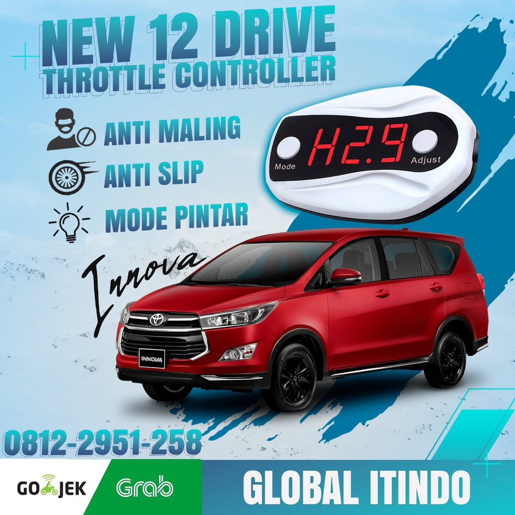 REMAP INNOVA FORTUNER 2005 - 2015 NEW 12 DRIVE THROTTLE CONTROLLER