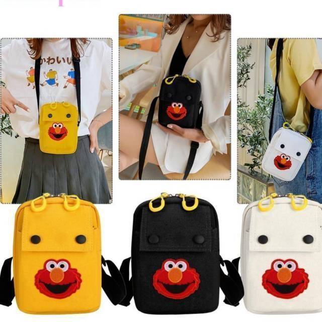 SANSURBAGS MINMIN ELMO - Tas Selempang Bahu Pria Wanita Fashion Korea