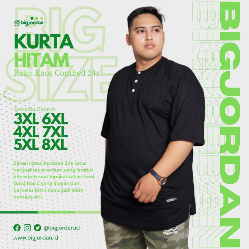koko kurta gamis gamis pria gamis jumbo XXL XXXL XXXXL 5XL 6XL 7XL 8XL  kurta ORIGINAL BIG JORDAN