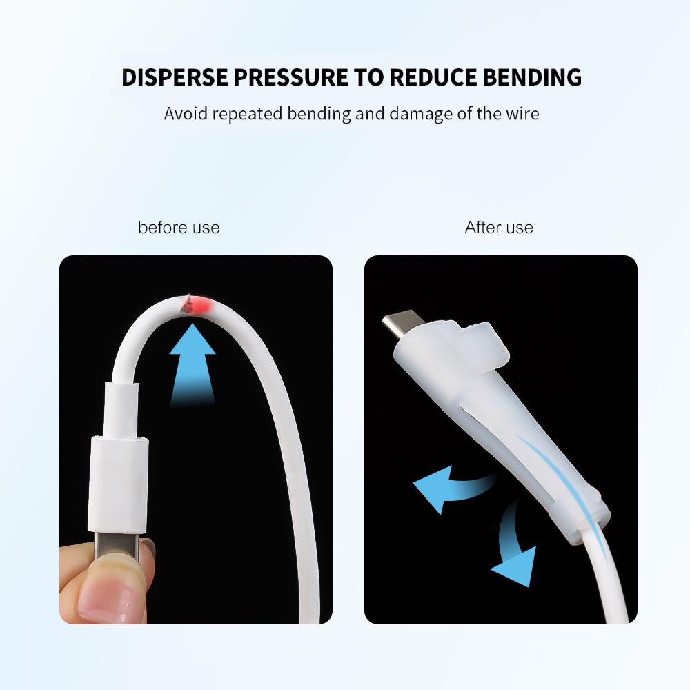 Pelindung Kabel Data / Charger USB Tipe C Bahan Silikon Untuk Android