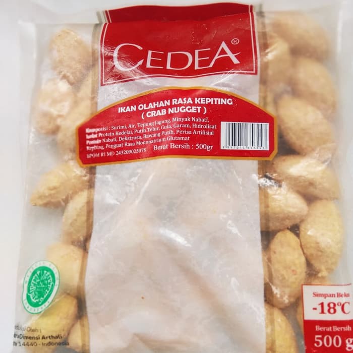 

Cedea Crab Nugget / ikan olahan rasa kepiting