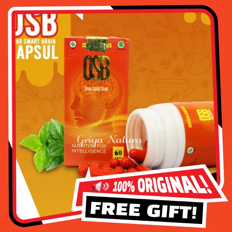 OMAR SMART BRAIN OSB 100% ASLI Vitamin Otak OSB Vitamin Anak Cerdas