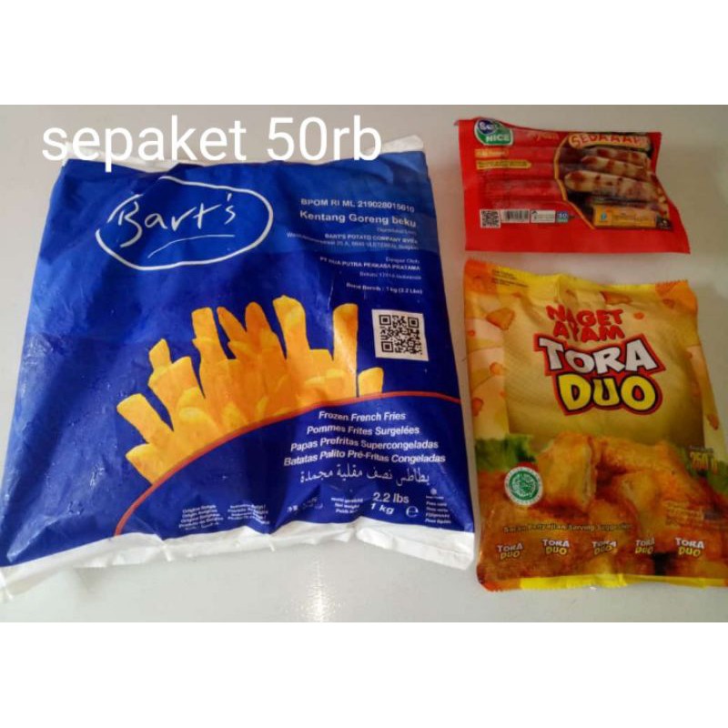 

paketan kentang sosis nuget