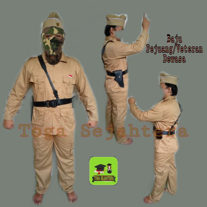 Baju Kostum Pejuang Tempoe Doeloe / Baju Veteran Dewasa