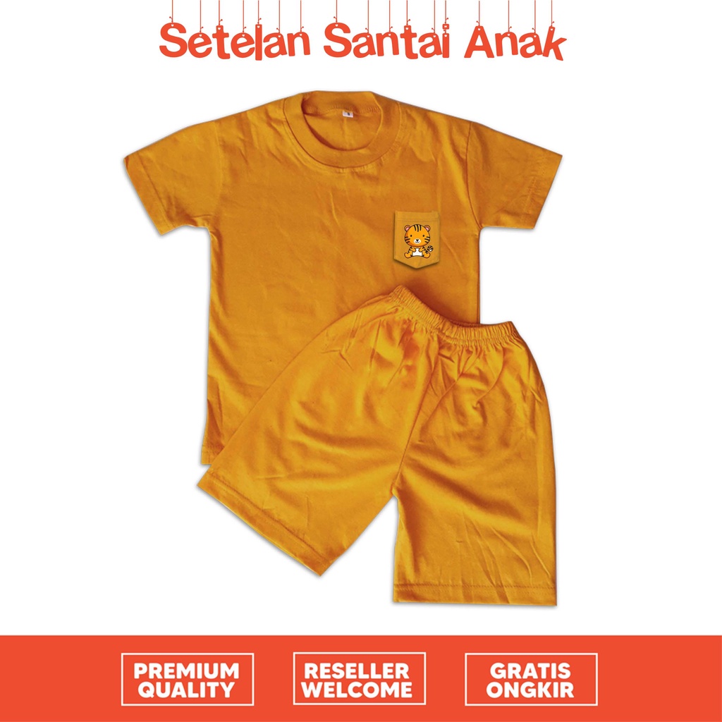 [SETELAN] Setelan Anak Santai Unisex Animal Collection Full Color Cotton Combed 30s Premium Quality Sablon Digital