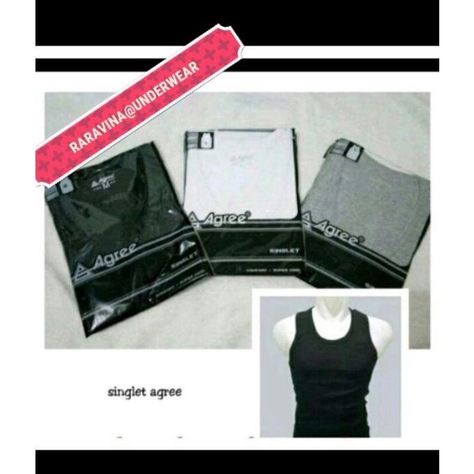 SINGLET AGREE PRIA/SINGLET DALAM COWOK AGREE