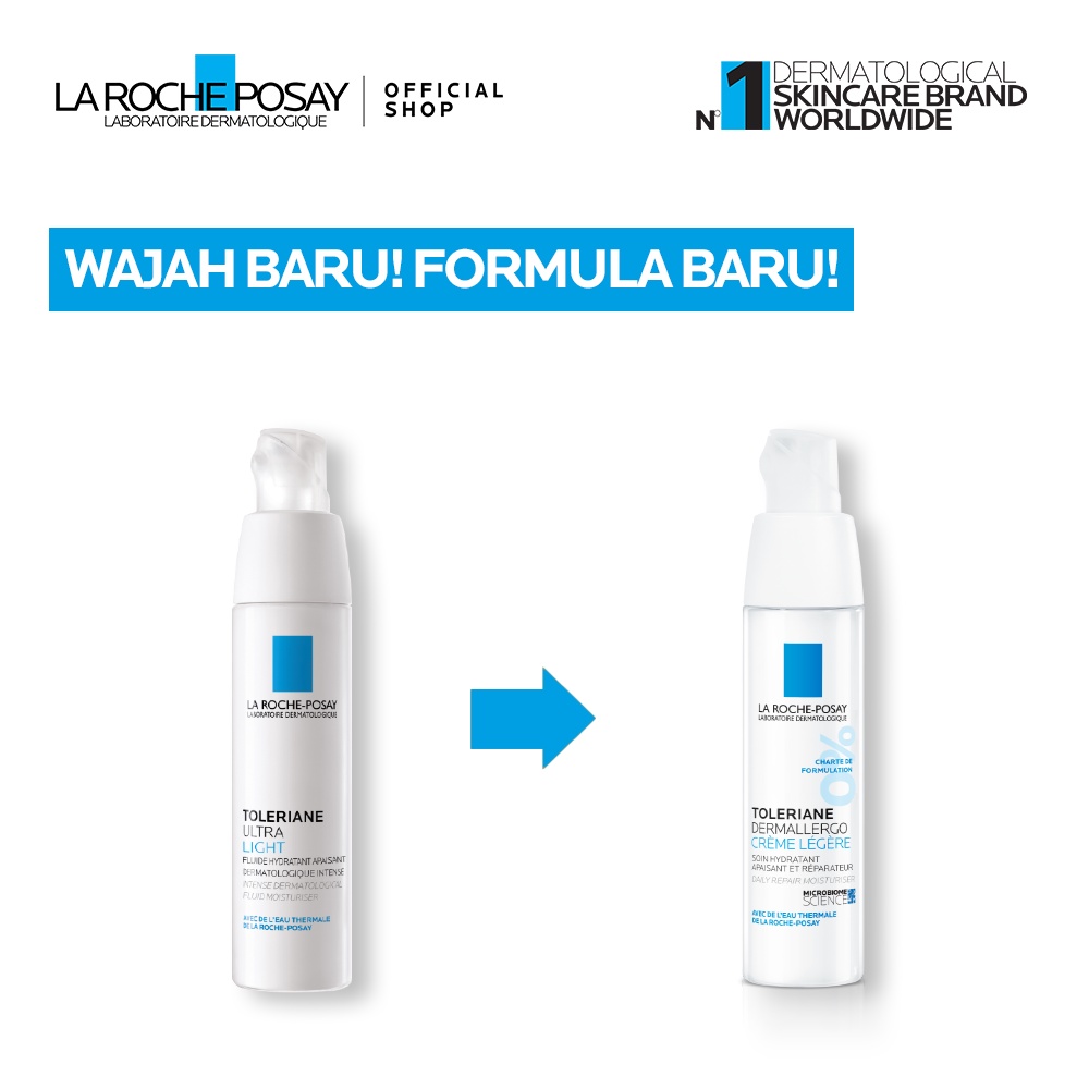 La Roche Posay Toleriane Dermallergo Light Creme 40ml - Pelembab Wajah Kulit Sensitif/ Kombinasi