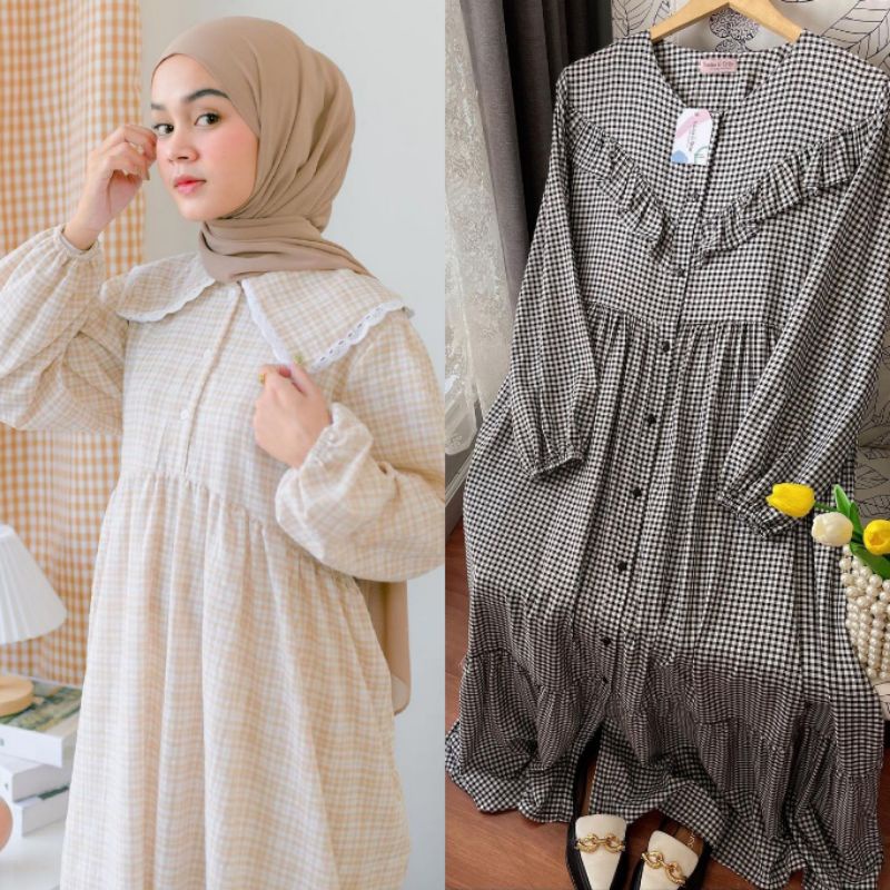 [[FREE TOTEBAG SESUAI KETERANGAN]] Hayya dress dan sabine Dress by HaideeOrlin