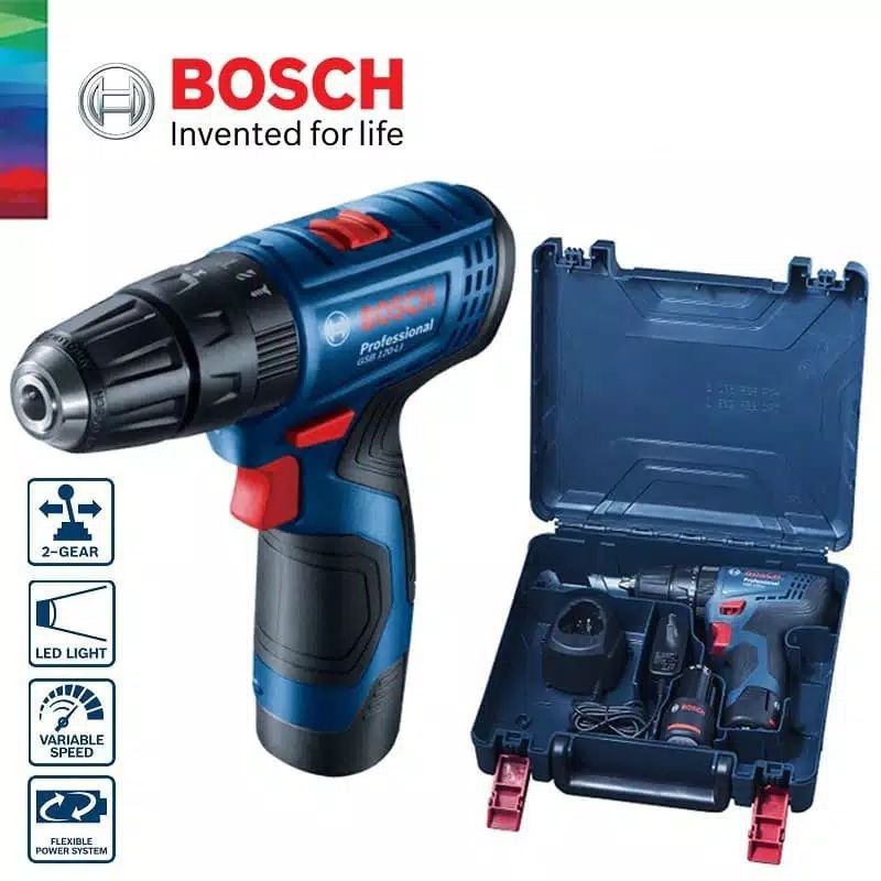 BOSCH Cordless Drill GSB 120 Li or Bor Baterai Tembok Beton GSB 120 Li