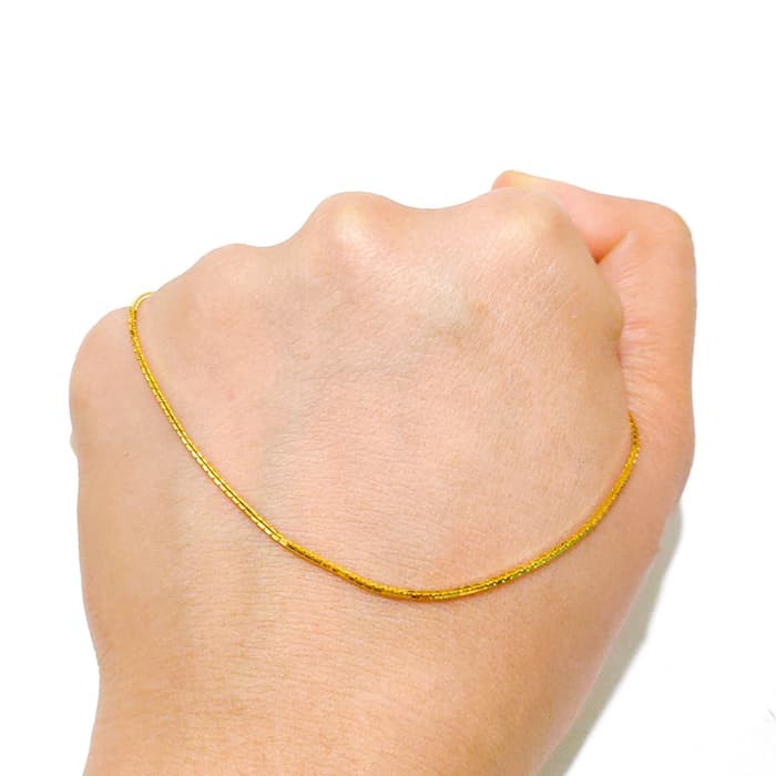 Promo Kalung Santa Best Seller Emas Asli Elegan kalung pria wanita ready pendek semi dan panjang