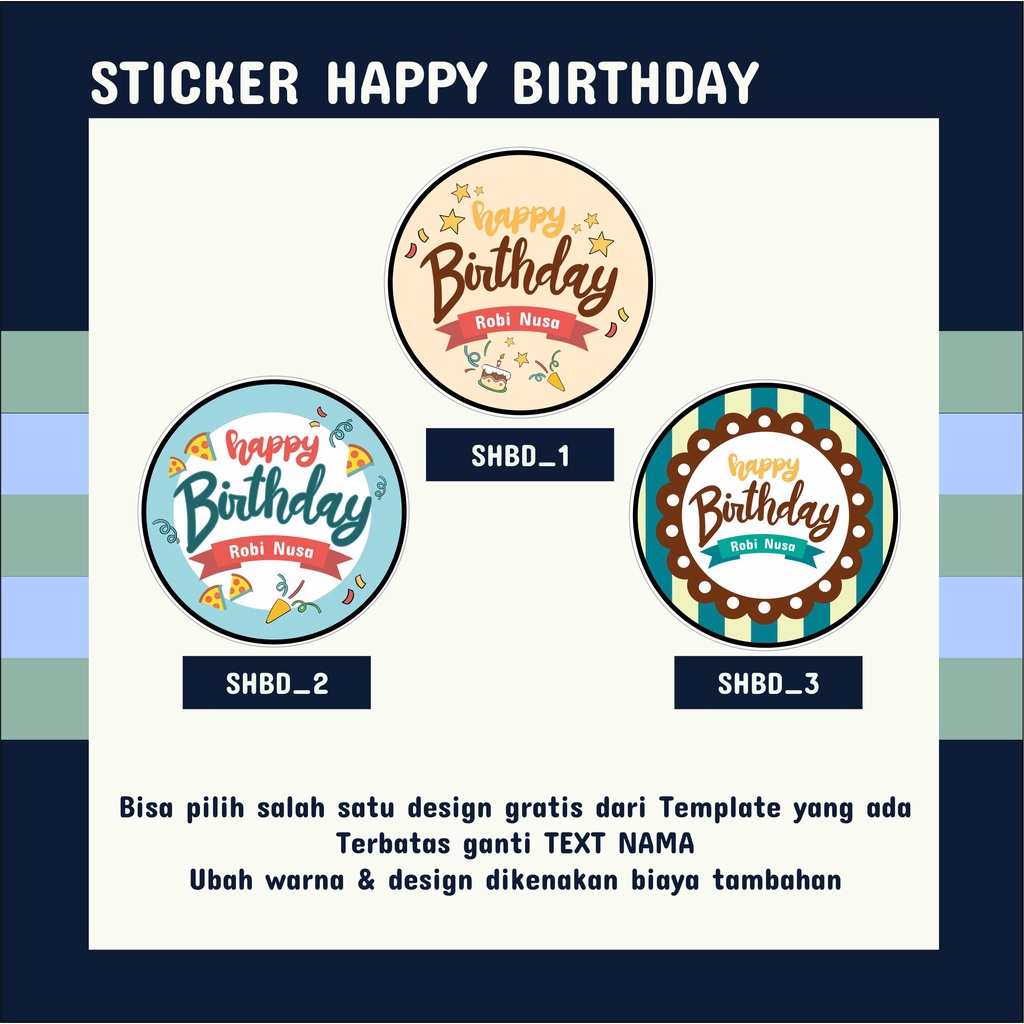 

Sticker Ulang Tahun / Sticker Happy Birthday
