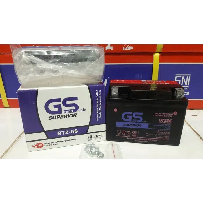 Sale  Aki Motor Yamaha Fino Gtz5S Gs Aki Kering