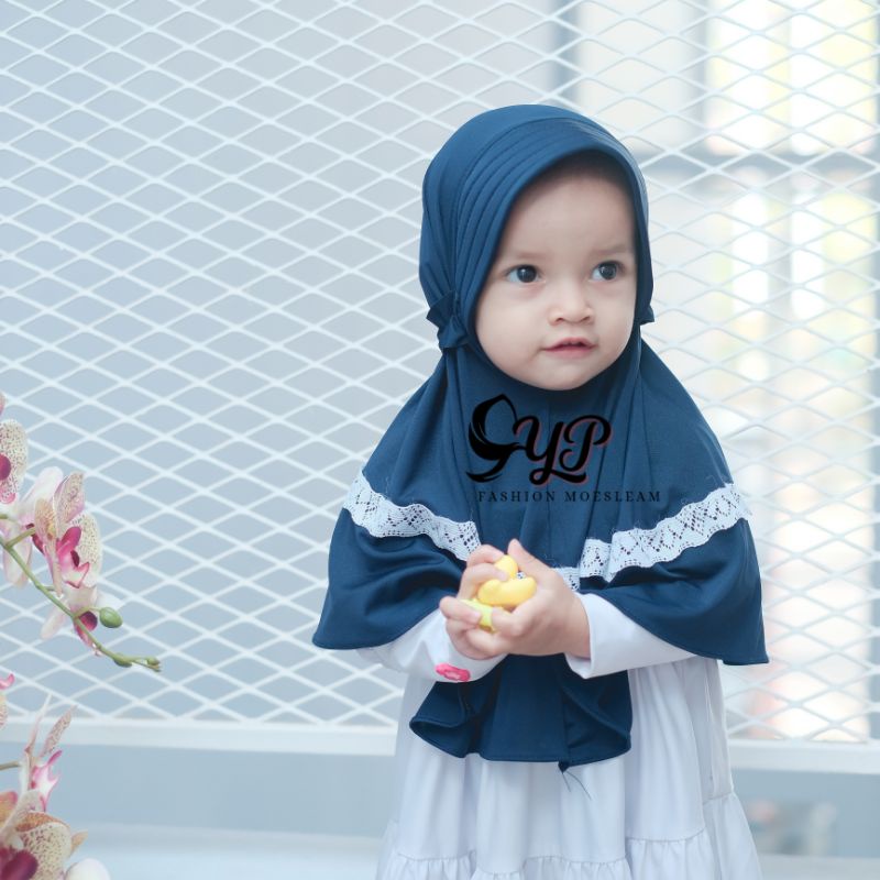 Jilbab anak bayi LUBNA usia 0-3 th / HIJAB ANAK