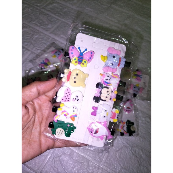 (COD) Jepit Anak 1 Set 10pcs/Jepit Lucu/Jepit Anak Murah