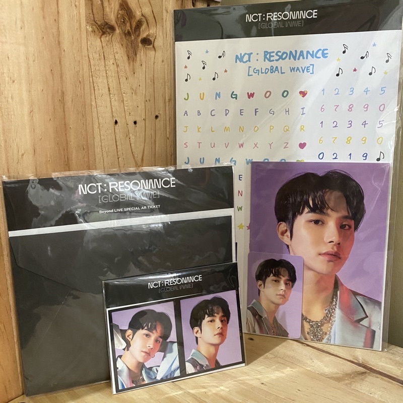 NCT 2020 Beyond Live Jungwoo AR Ticket Film Set Deco Sticker Resonance Global Wave