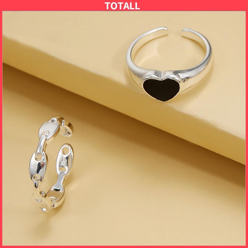 COD Cincin Preston Irregular Sweet Love 2 in 1-Totall