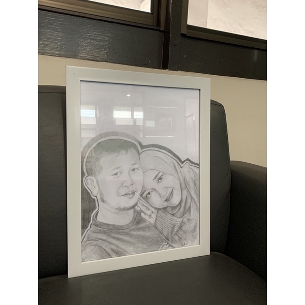 

Sketsa hitam putih ukuran A3