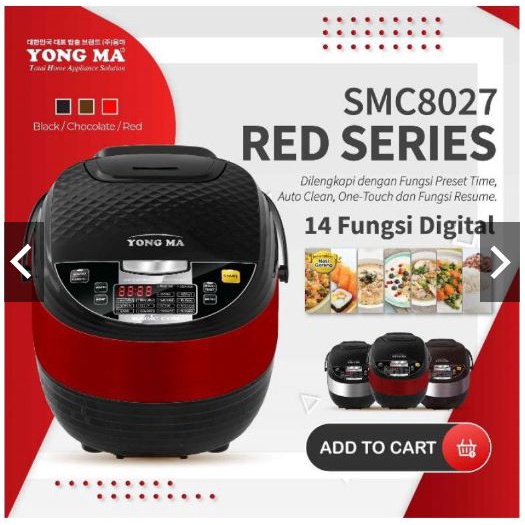 Jual RICE COOKER YONGMA DIGITAL SMC8027 2 LITER Shopee Indonesia
