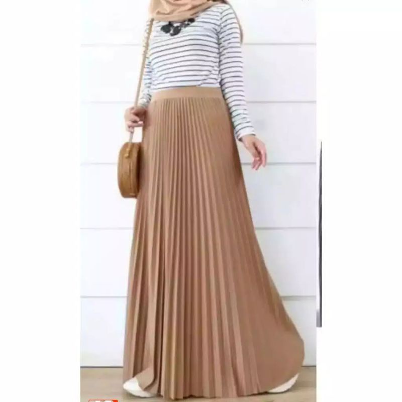 ROK PLISKET DEWASA MUAT BB 45_75 KG FASHION WANITA DEWASA