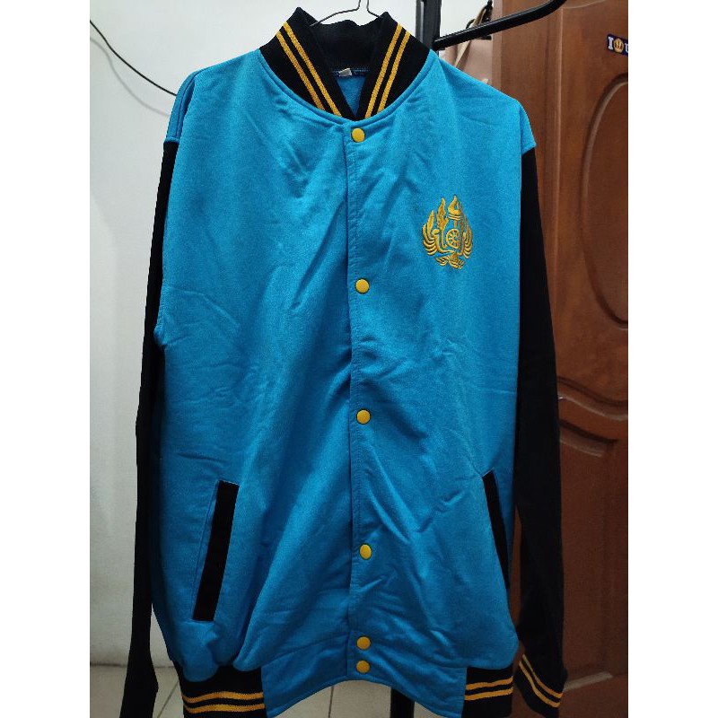 (Preloved Pribadi) Jaket UNPAD University Padjadjaran Biru-Hitam Unisex