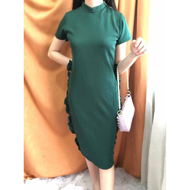 Dress bodycon / sepan bahan scuba korean style Ken-138