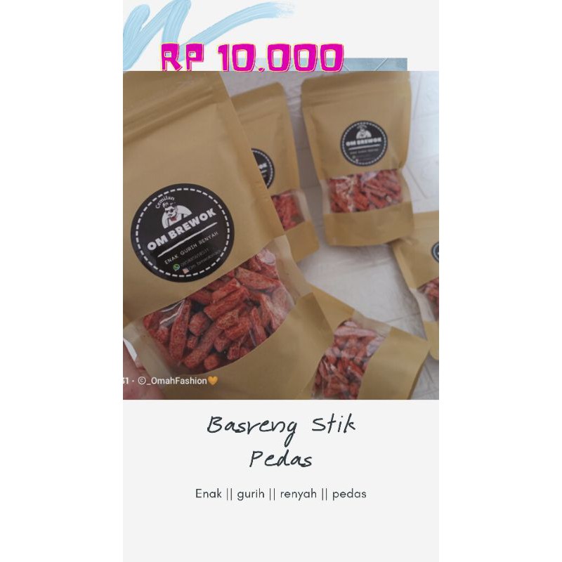 

Basreng stik Pedas