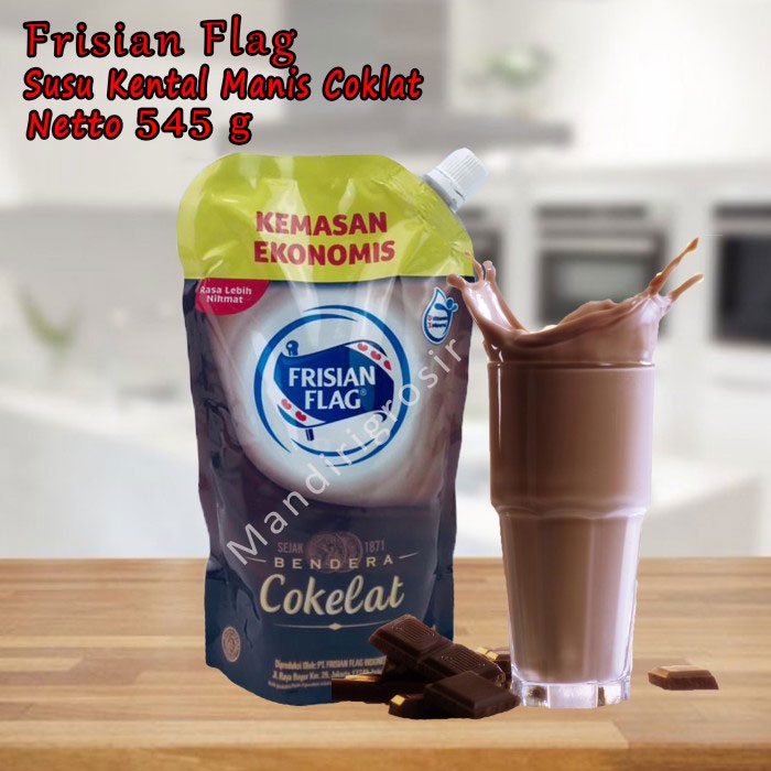 Susu kental manis * Frisian Flag * Rasa Cokelat * 545g