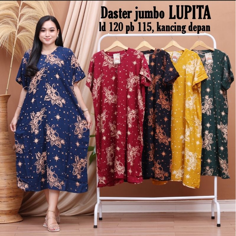 Daster jumbo lukis ranting grosir baju murah wanita