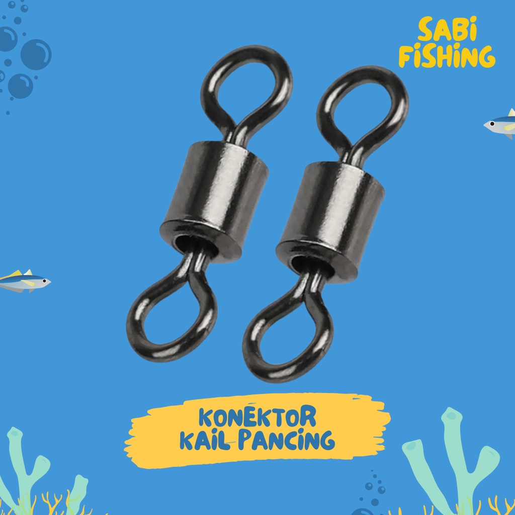 Konektor Umpan Kail Pancing Stainless 100 Pcs