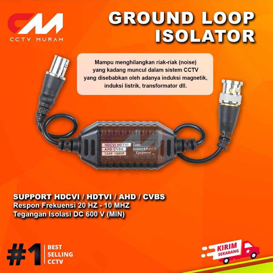 Ground Loop Isolator || Type CX-FM105 || Ground Loop Isolator For Camera CCTV AHD Analog (HD-TVI/CVI/AHD)