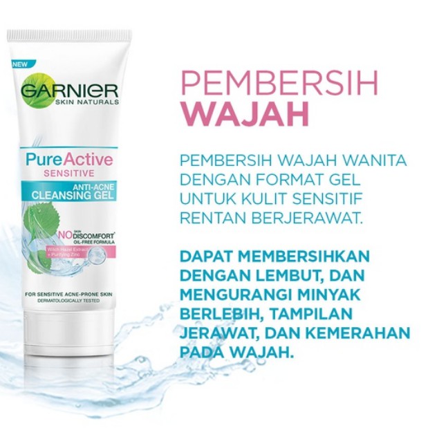 ⭐BAGUS⭐ GARNIER FACIAL WASH | Pure Active / Sakura / Light Complete Whip Foam 50 &amp; 100ml