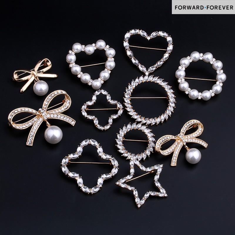 Fashion Perhiasan Syal Mutiara Gesper M40035