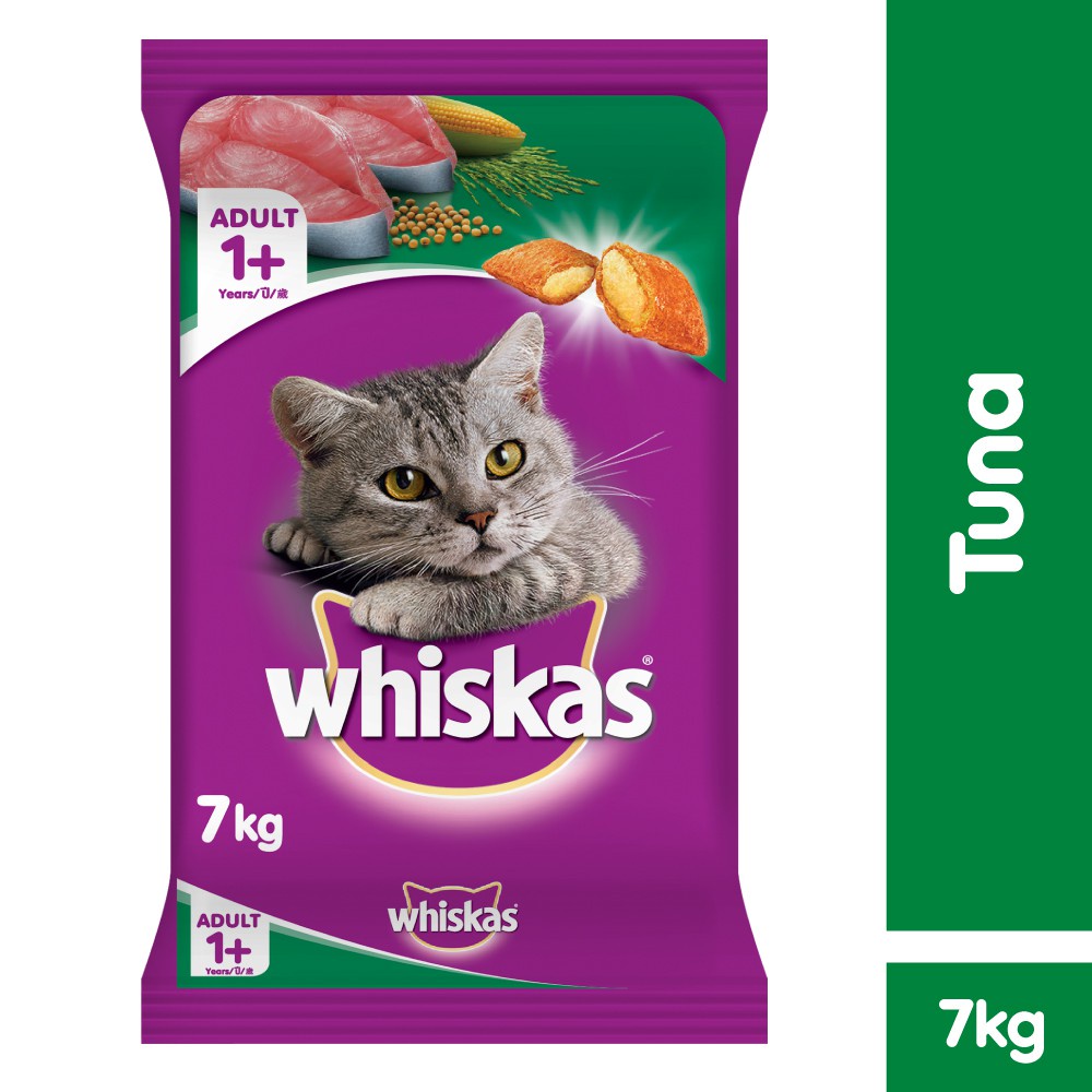 WHISKAS® Makanan Kucing Kering 7kg-Tuna