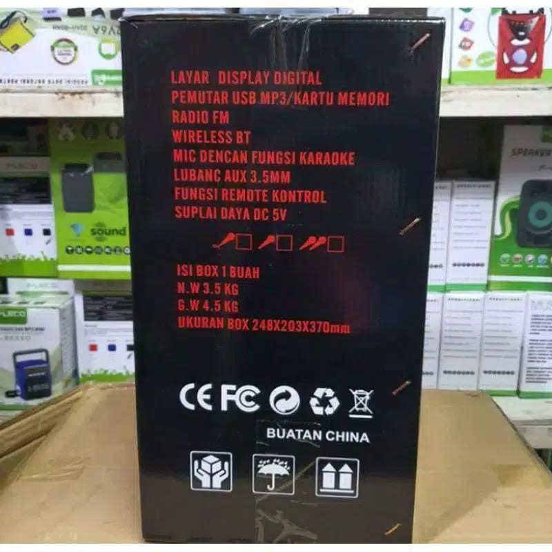 COD SPEAKER BLUETOOTH FLECO 8'5 INCH FL-995C/D FREE MIC KARAOKE + REMOTE-3