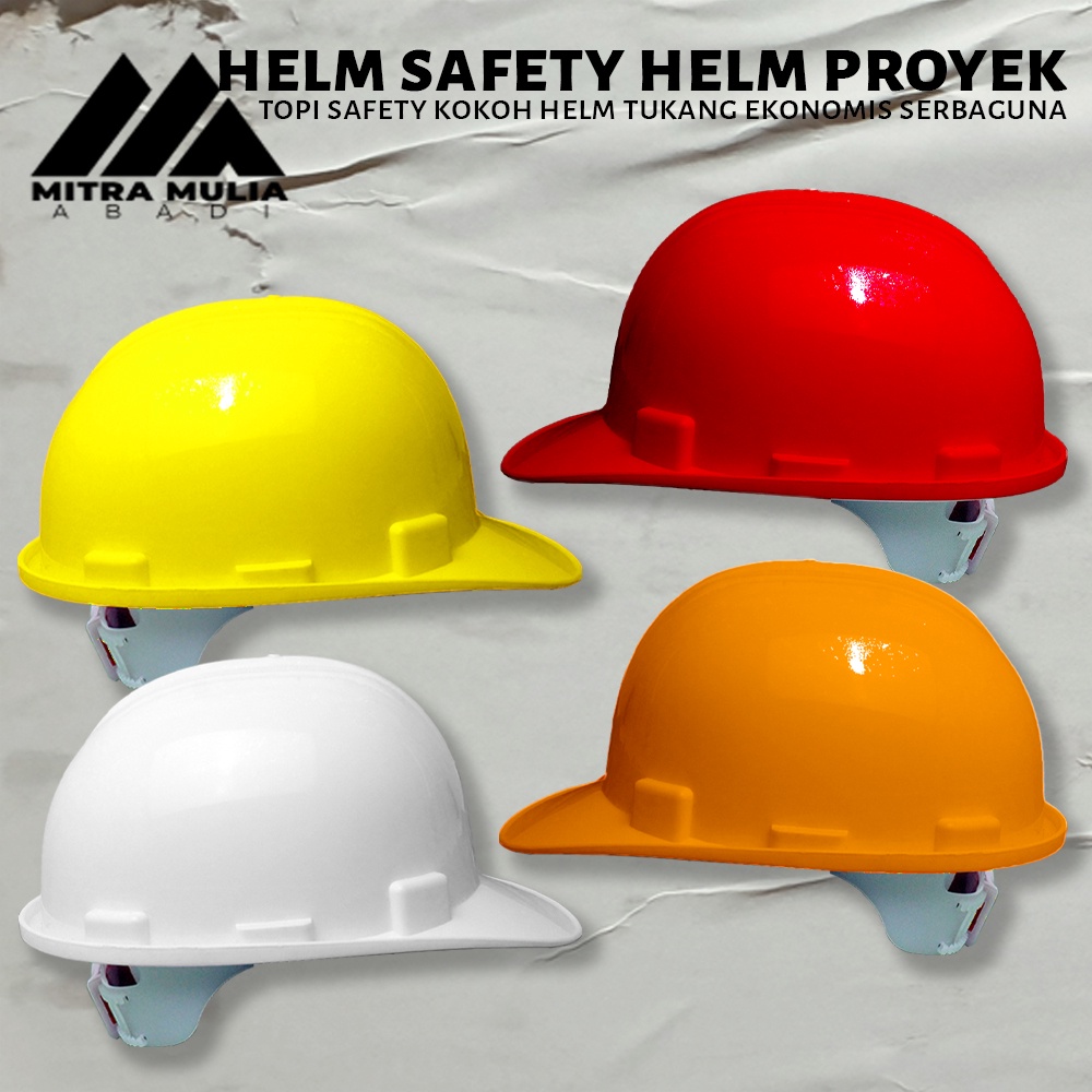 topi safety kokoh helm tukang ekonomis serbaguna | helm safety helm proyek