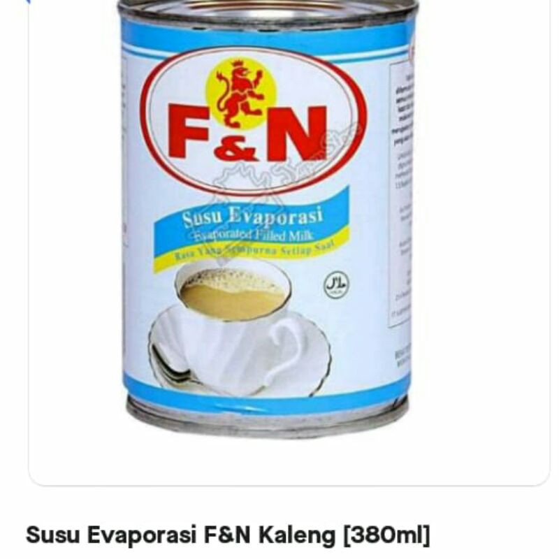 

Susu Evaporasi F & N kaleng 380ml