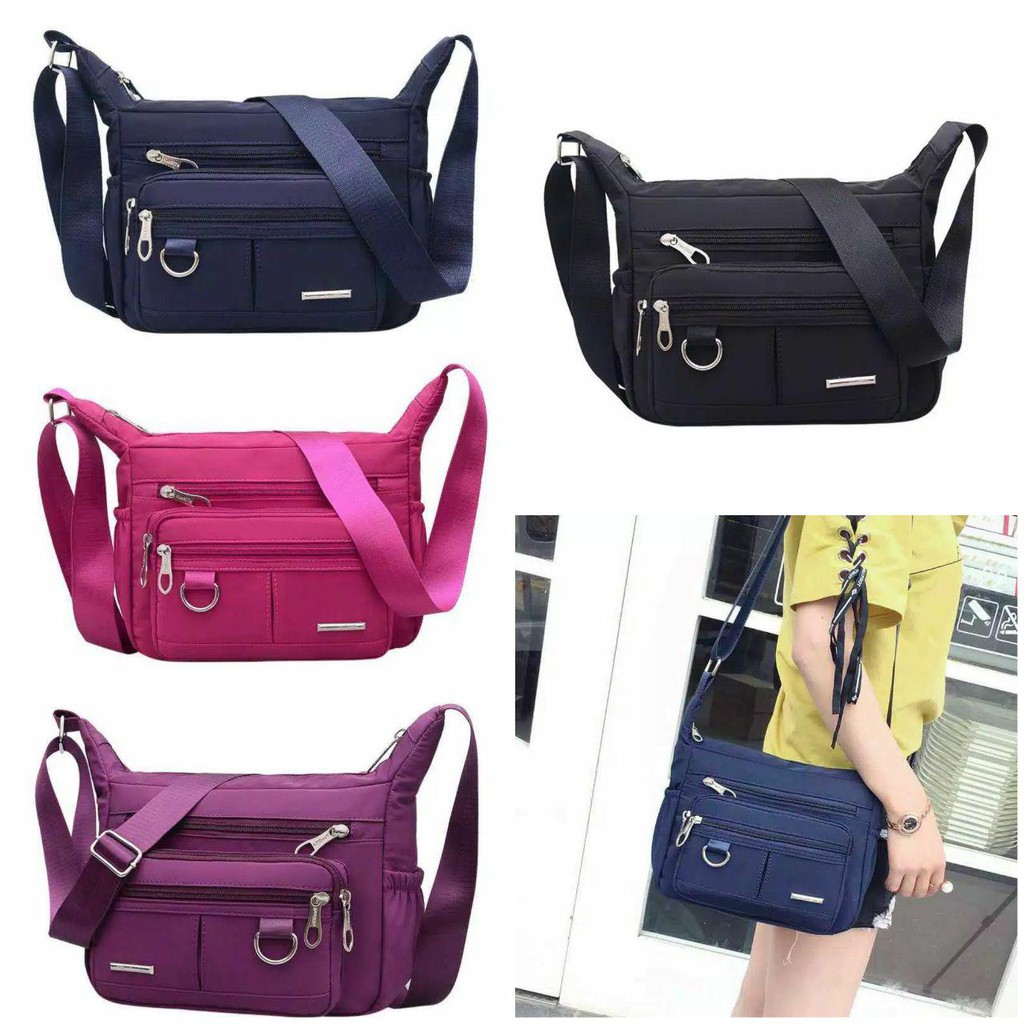 PROMO COD - SY.S-066 Multipurpose Nylon Women Sling bag / Tas Selempang