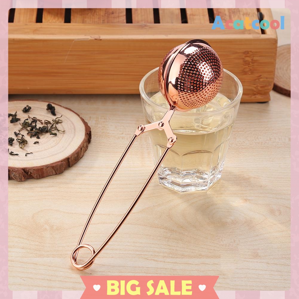 Reusable Stainless Steel Tea Strainer Infuser Tea Ball Filter with Handle