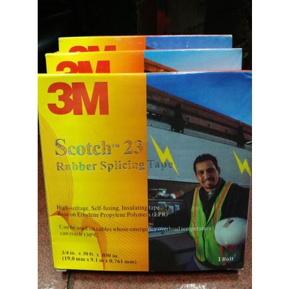 

Isolasi Karet Listrik Tape 3M Scotch 23 Rubber Splicing Tape Asli