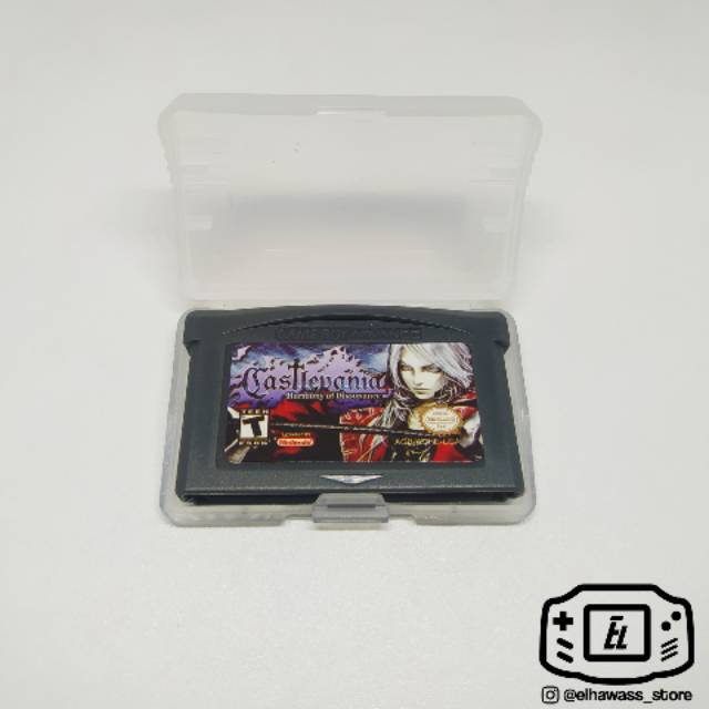 Kaset Gameboy Advance GBA Castlevania Harmony of Dissonance Nintendo DS lite NDS Cartridge Retro