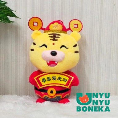 Boneka Macan Imlek Size 8&quot;/27cm/hiasan/souvenirimlek/hadiah