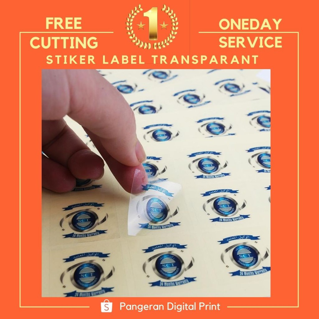

PD // SKC CETAK Sticker LABEL TRANSPARANT VINYL persegi Stiker OLSHOP CUSTOM Stiker PROMO LOGO Minuman