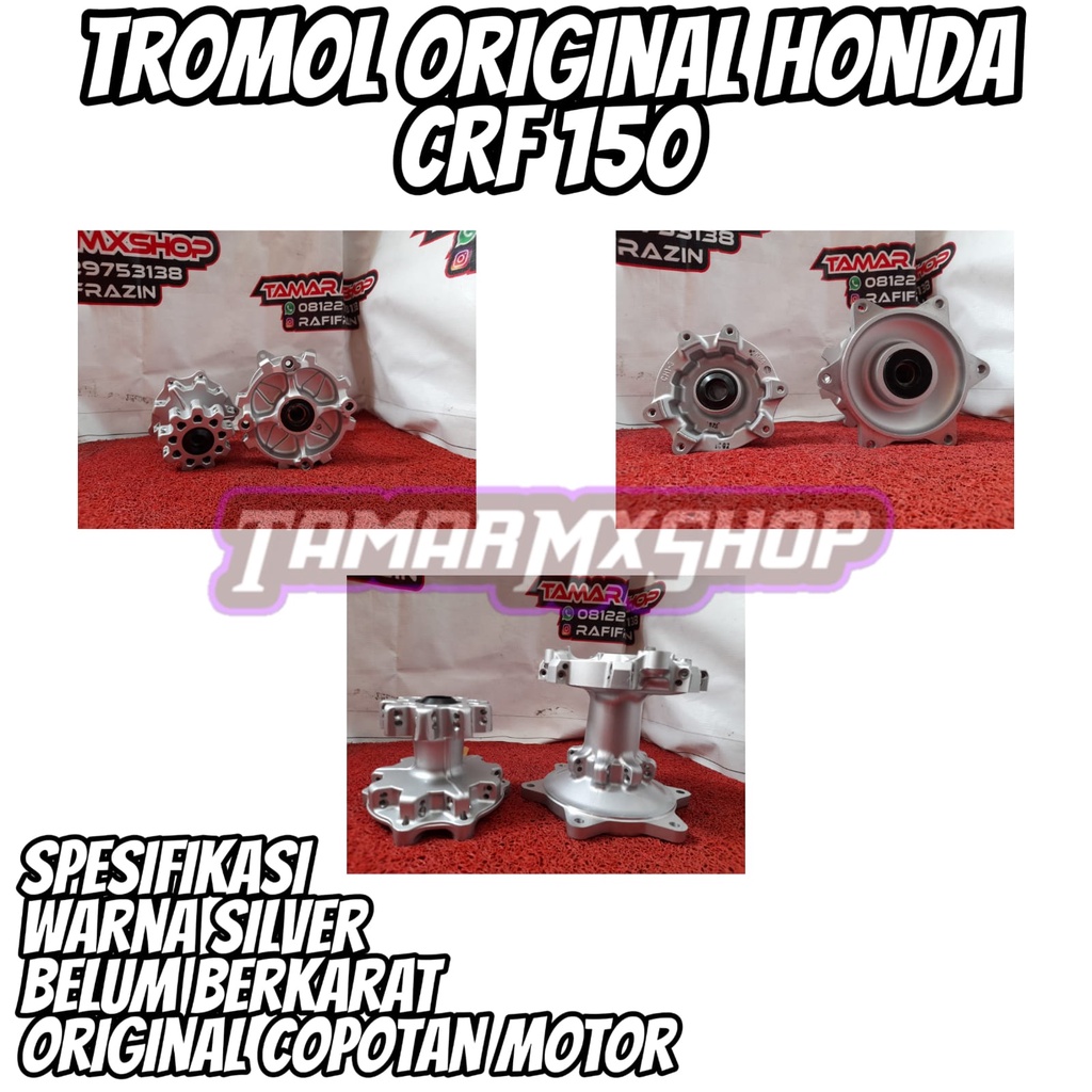TROMOL  HONDA CRF DEPAN BELAKANG ORIGINAL COPOTAN MOTOR