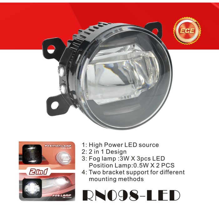 FOGLAMP / LAMPU KABUT DLAA RN098-LED UNIVERSAL